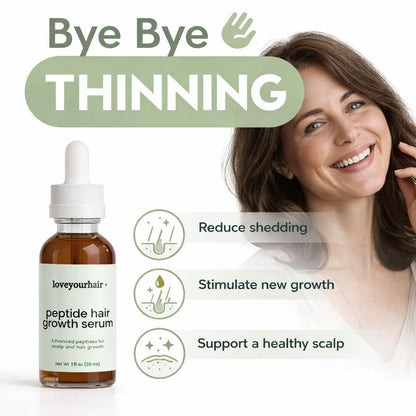 Peptide Hair Serum for Growth, Volume, & Thickness